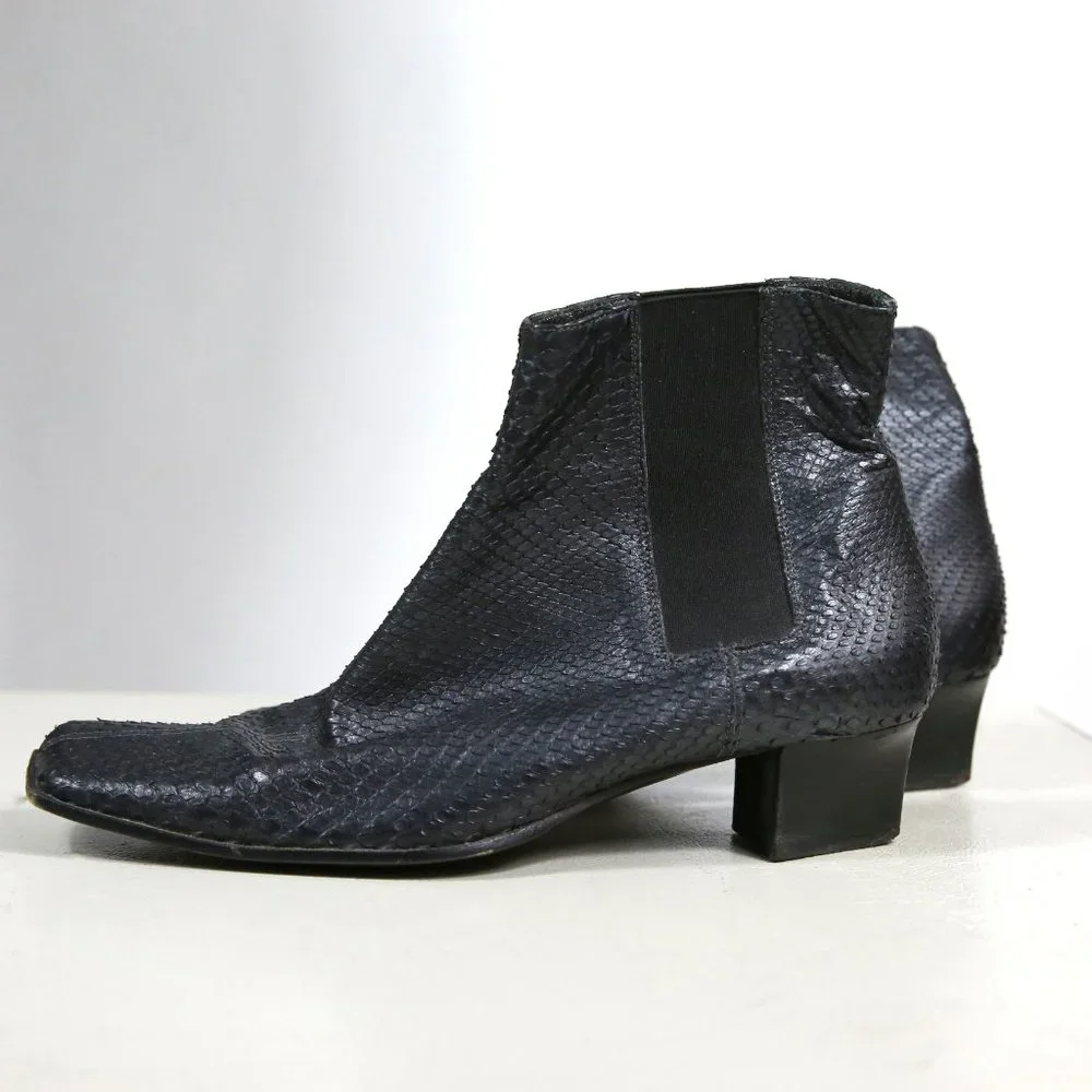 Patrick Cox Python Leather Bootie - Picture 1 of 4